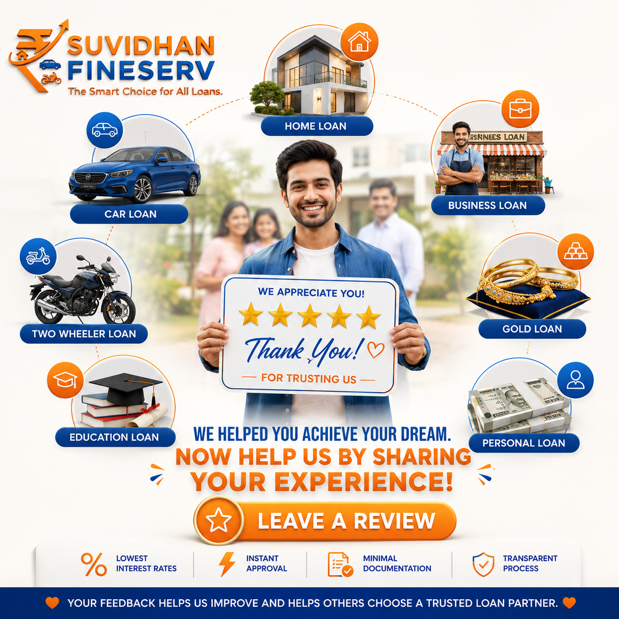 Suvidhan customer review invitation